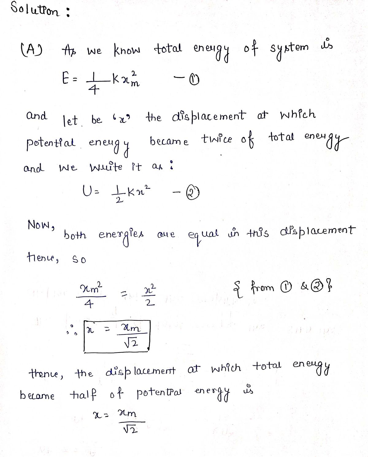 Physics homework question answer, step 1, image 1